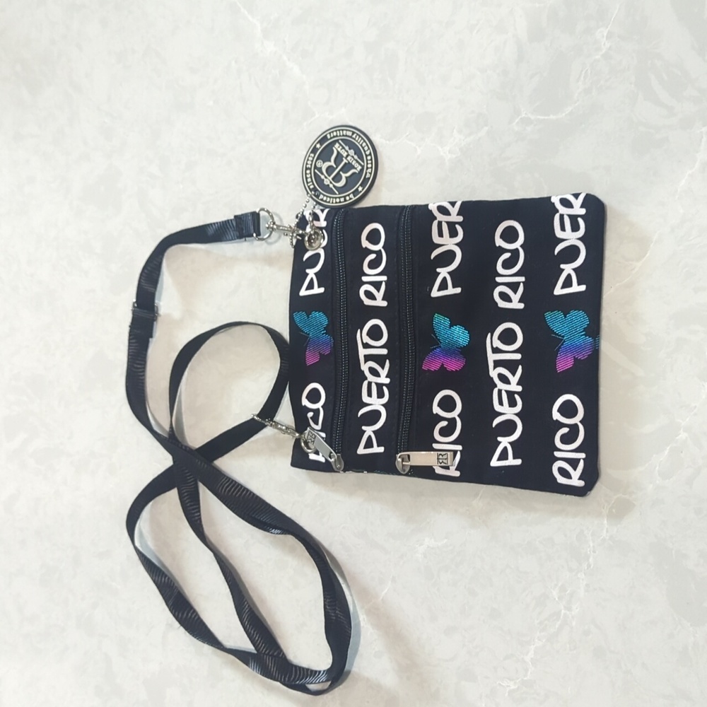 Robin Ruth Small Crossbody Purse Puerto Rico with Butterflies